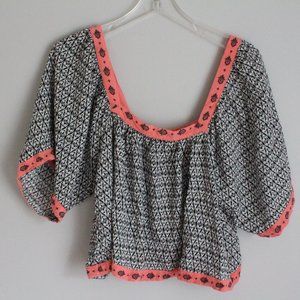Patterned Flowy Top
